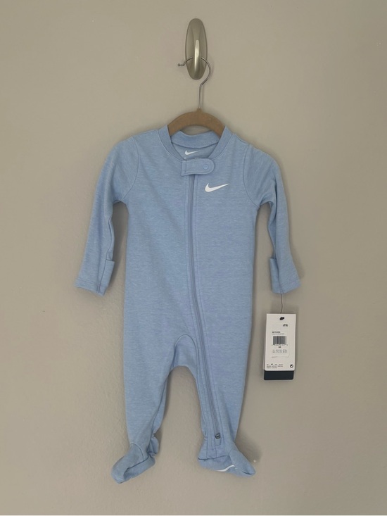 Nike Other - NWT Nike Baby Essential Footed Coverall Cobalt Bliss Heather Zip One Piece: 6M